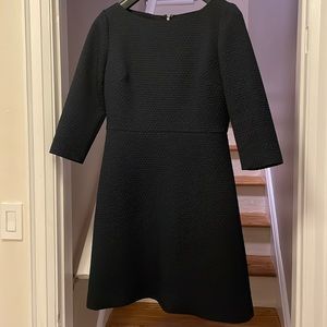 J Crew navy textured fit & flare